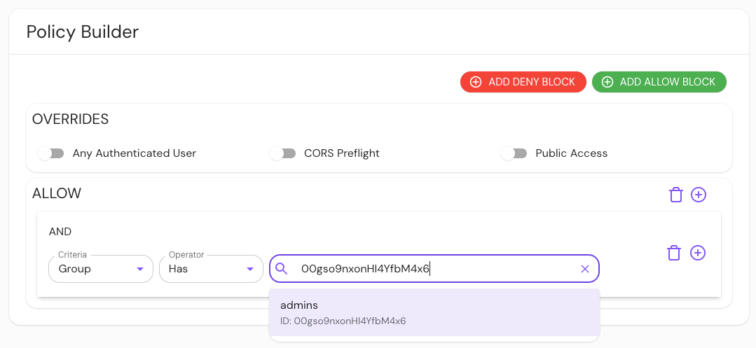 Using directory sync group data as criteria in the Enterprise Console PPL builder